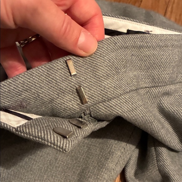Ann Taylor Gray Wool Blend Tailored Trousers - Picture 10 of 16
